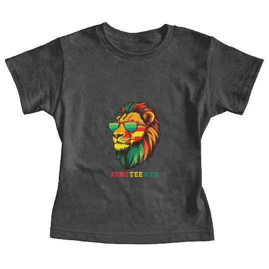 Lion Juneteenth African American Black History Baby Tees