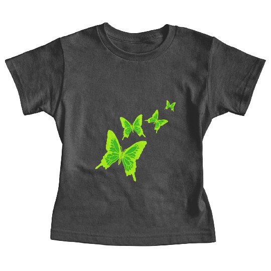 Green butterfly Baby Tees