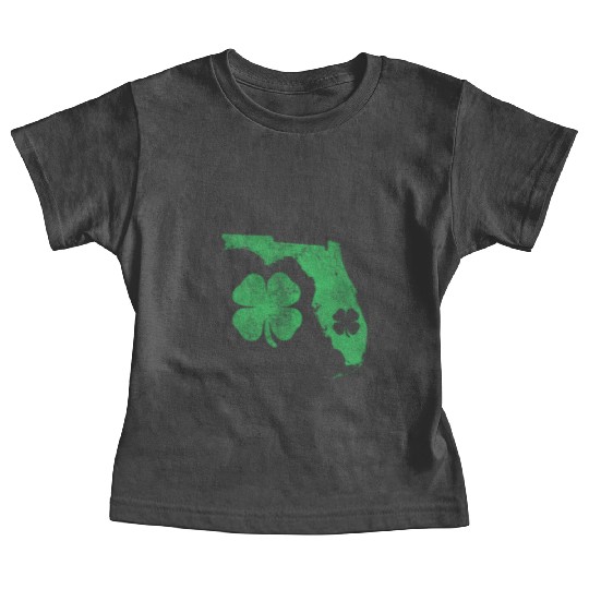 St Patrick's Day Fl Florida Shamrock Green Irish P Baby Tees