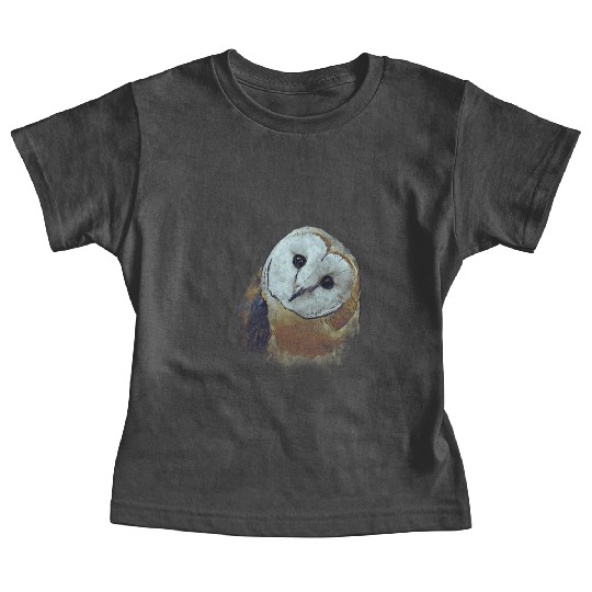 Barn Owl Painting Owl Baby Tees
