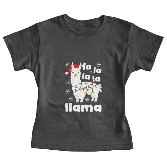 Fa La La Llama Falala Kawaii Snow Lamb Baby Tees