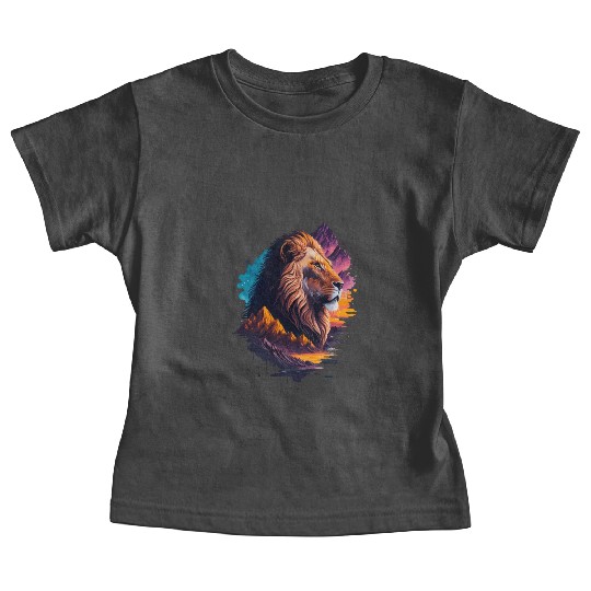 Abstract Lion illustration Baby Tees
