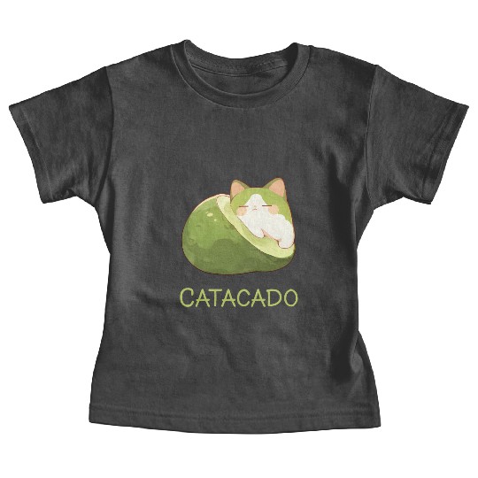 Catacado Funny Avocado Kawaii Cat Lover Baby Tees
