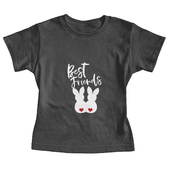 Best Friends BFF Easter Bunnies Love Couple Baby Tees