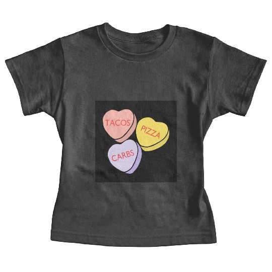FRONTARTFunny Conversation Hearts Candy Baby Tees