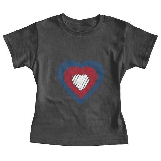 In my heart, America Baby Tees