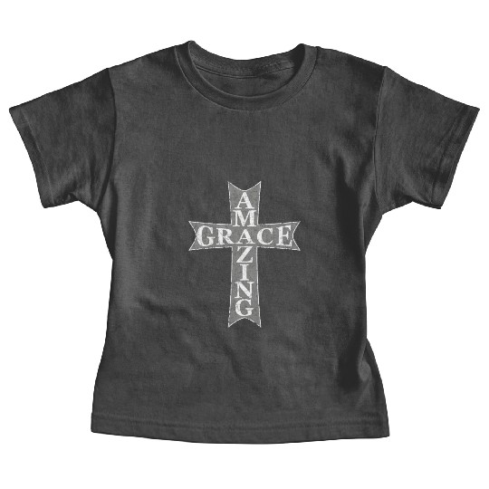 Amazing Grace Cross Baby Tees