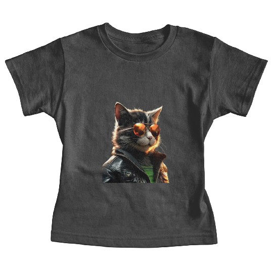 Cat With Sunglasses Cute Cat Mom Meow Paws Kitty Baby Tees
