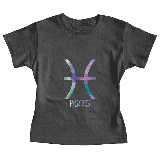 Pisces Zodiac Symbol Astrology Fish Water Sign Baby Tees