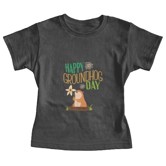 Groundhog Day 2021 Happy Ground Hog Baby Tees