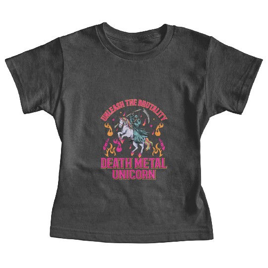 Goth Rock Satan Unicorn Festivals Death Metal Baby Tees