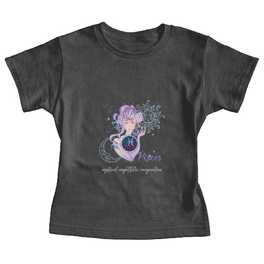 Pisces Zodiac Sign Pisces Horoscope Astrology Baby Tees
