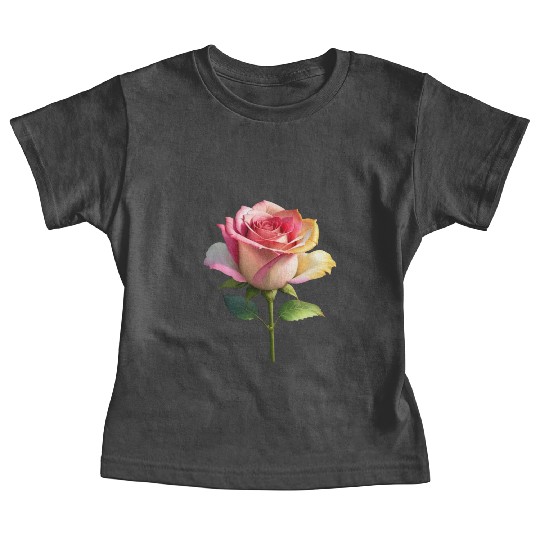 A vintage style of colorful fancy roses. Baby Tees