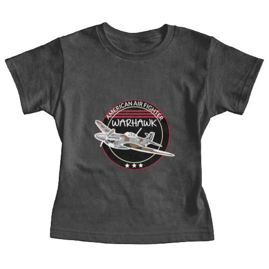 WW2 P-40 Warhawk Airplane Baby Tees