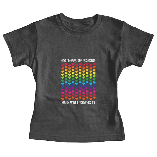 Happy 120th Day of School Teacher Student Baby Tees