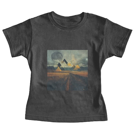 Geometric Abstract Landscape [Surreal Aesthetic] Baby Tees