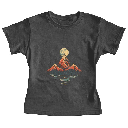 Majestic Full Moon Baby Tees
