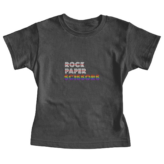 Rock Paper Scissors LGBT For Lesbians Lesbian Cool Baby Tees