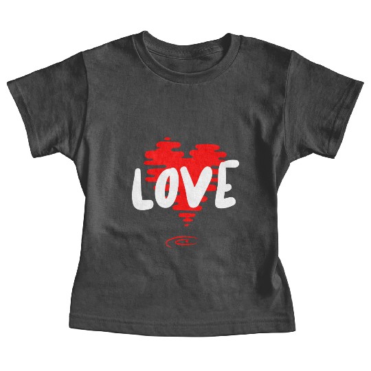Big red heart love valentines day gift for you Baby Tees