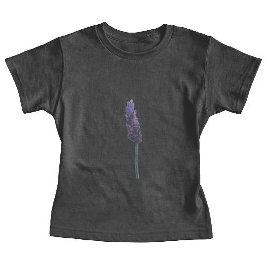 Lavender Flower Illustration Baby Tees
