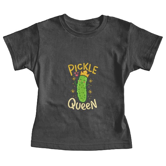 Pickle Queen Vegan Funny Cucumber Vegetable Baby Tees