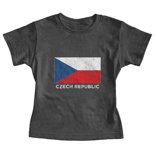 Czech Republic National Flag For Baby Tees