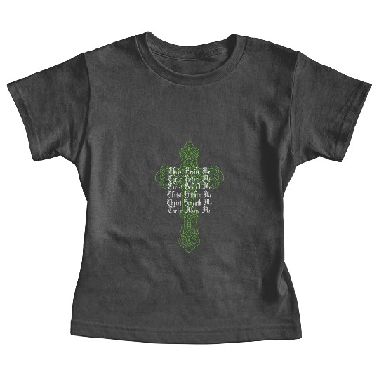 St Patrick's Day Celtic Cross Prayer Christian Att Baby Tees