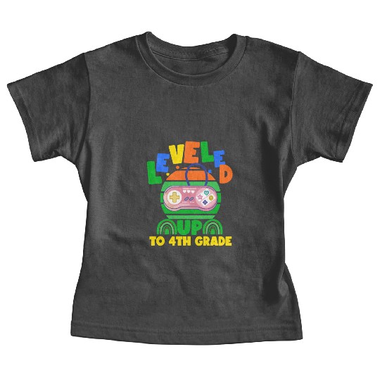 Level up to 4th grade, back to school Baby Tees