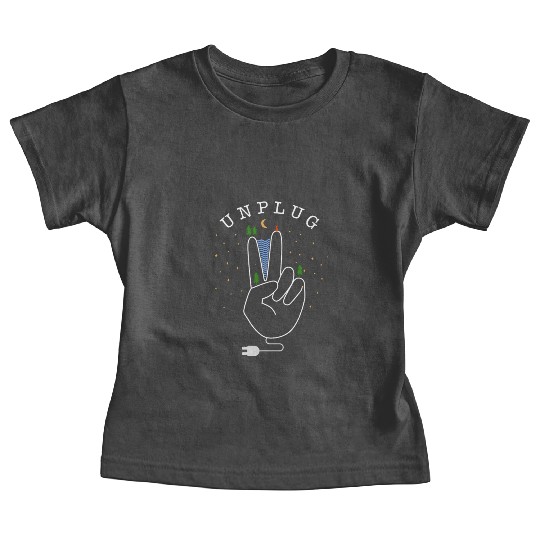 Unplug - nature, forest and mountains Baby Tees