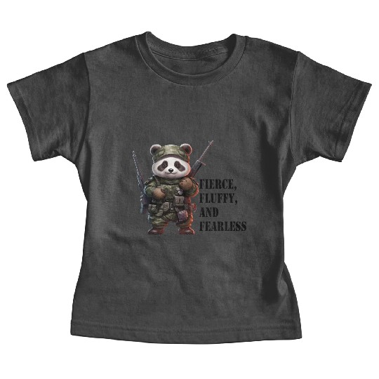Cute Panda Army Panda Fierce Panda Baby Tees