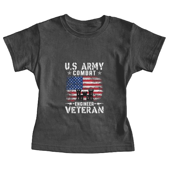 US Army Combat Engineer Veteran Baby Tees