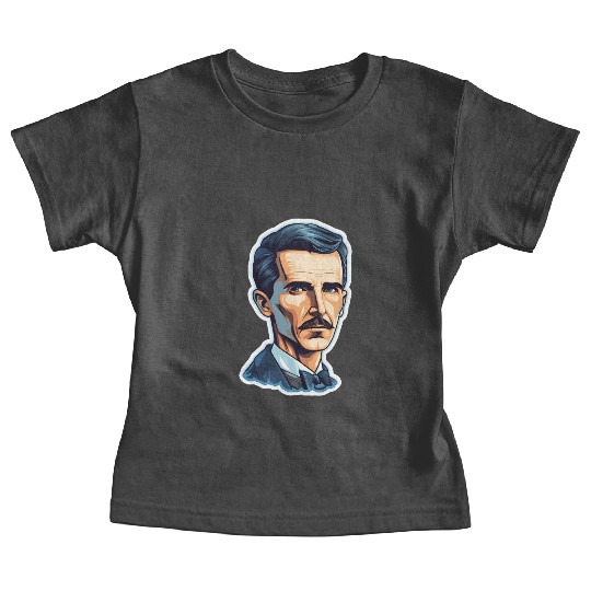 Nikola Tesla Physics Geek Nerd Baby Tees