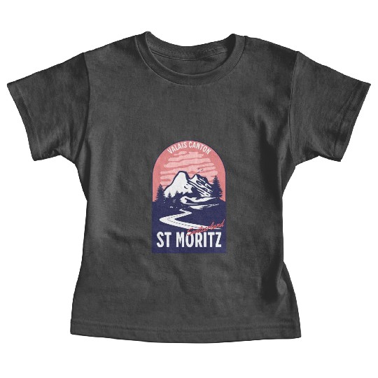 Saint Moritz Switzerland Valais Baby Tees