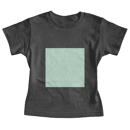 Retro Teal Circles Pattern Baby Tees