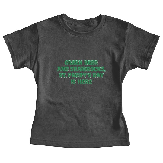 Green Beer And Shamrocks Baby Tees