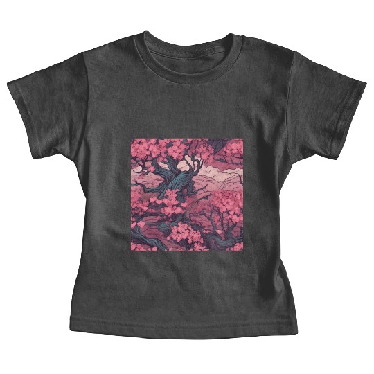 Anime Euphoria: Fantasy Cherry Blossom Dreamscape Baby Tees