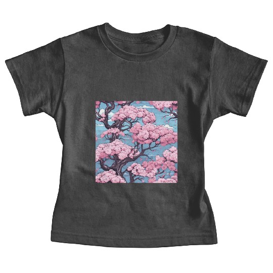 Anime Euphoria: Fantasy Cherry Blossom Dreamscape Baby Tees