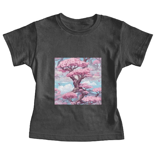 Anime Euphoria: Fantasy Cherry Blossom Dreamscape Baby Tees