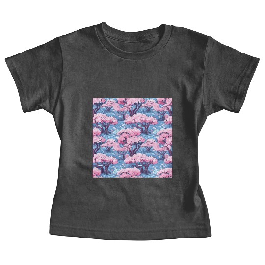 Anime Euphoria: Fantasy Cherry Blossom Dreamscape Baby Tees