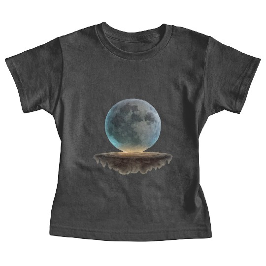 3 Dimensional (3D) Full Moon and Floating Island Baby Tees