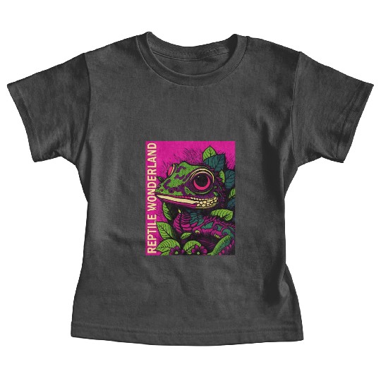 Psychedelic Reptile Wonderland Retro Designs 9 Baby Tees