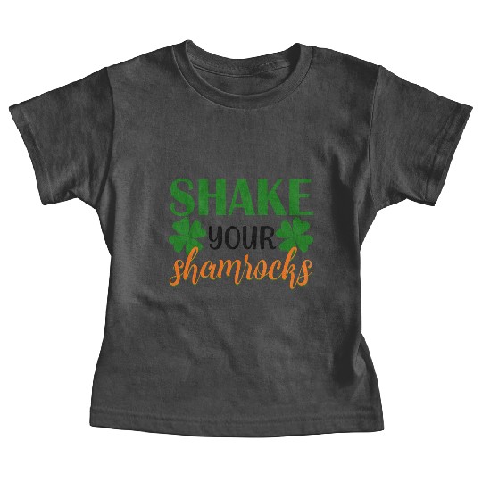 Shake Your Shamrocks Four Leaf Clover Irish Baby Tees