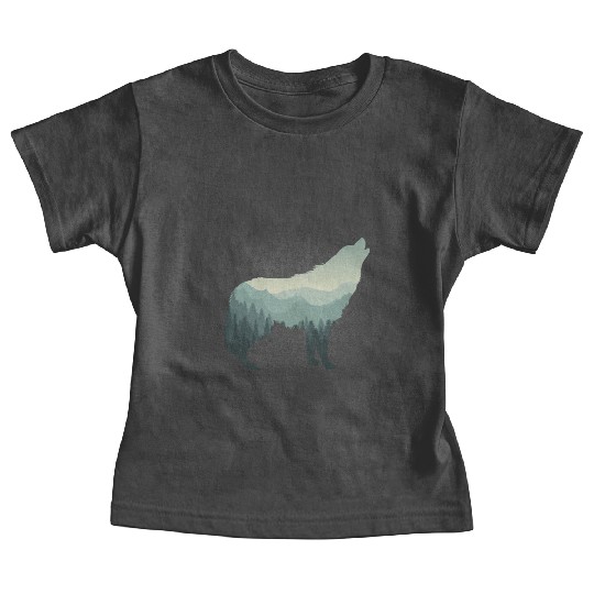 Lone Wolf Survives The Mountain Baby Tees