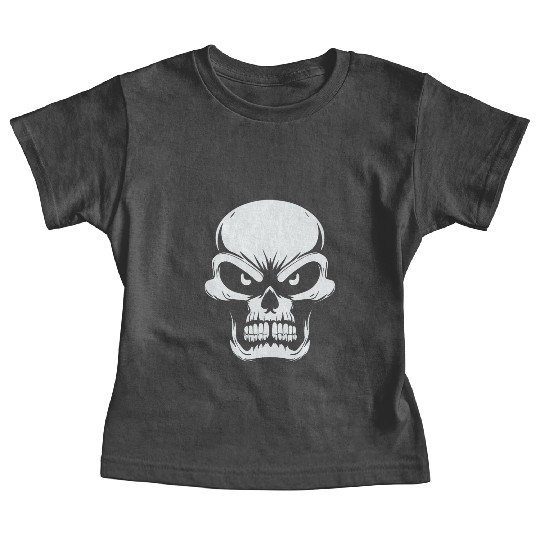 Angry Skull of Darkness Baby Tees