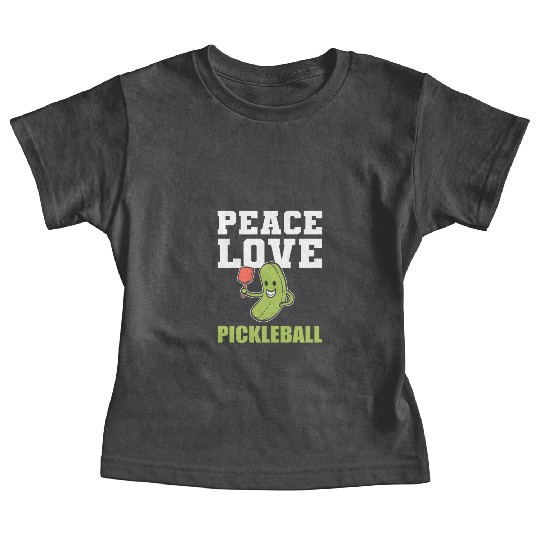 Peace Love Pickleball Sports Person Gift Baby Tees