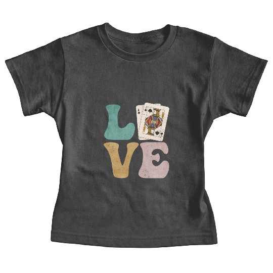 Blackjack Gambling Cards Baby Tees