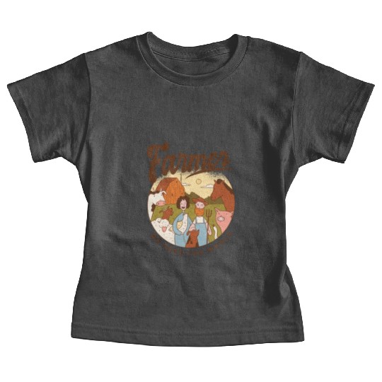 Farmer We Feed The World Baby Tees