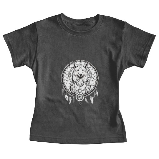"SoulGuard Dreamcatcher: Embracing Ancestral Whisp Baby Tees