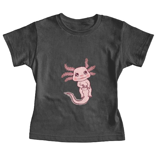 Cute Pink Kawaii Axolotl Lover Sweet Adorable Fish Baby Tees