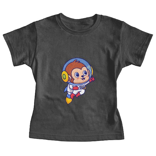Flying Monkey Astronaut Baby Tees